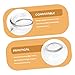 SEWOART 5pcs Thickened Glass Cupping Therapy Durable Vacuum Suction Cups for Home Use Promotes Metabolism and Blood and Practical Massage Therapy Kit
