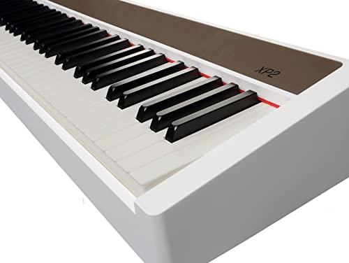 Woodbrass XP2 Piano Numérique Portable Bluetooth Blanc – Clavier toucher lourd réaliste 88 touches – 189 polyphonies, 12… - Les Beatles, Paul McCartney, John Lennon, RIngo Starr, George Harrison Woodbrass XP2 Piano Numérique Portable Bluetooth Blanc - Clavier toucher lourd réaliste 88 touches - 189 polyphonies, 12… – Image 6