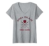 Womens Marvel Black Panther Dora Milaje Kings Guard Logo V-Neck T-Shirt