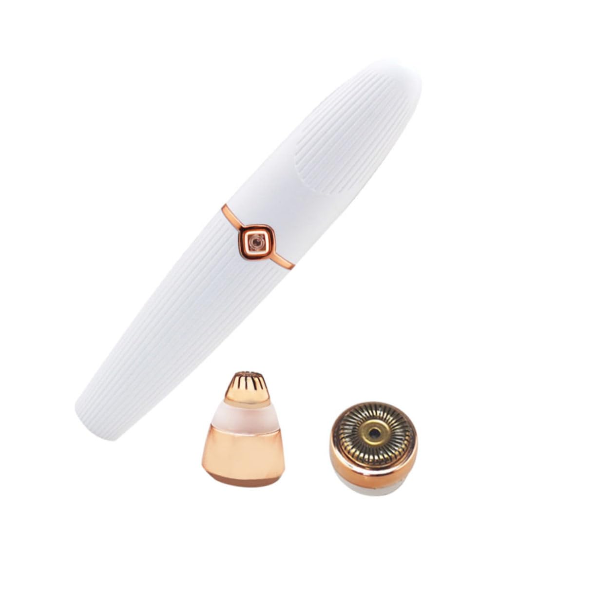 4 Pezzi Rasoio Elettrico Multi USB per Donne Epilatore Sopracciglia Depilatore Corporeo Design e Sicuro Colore Bianco