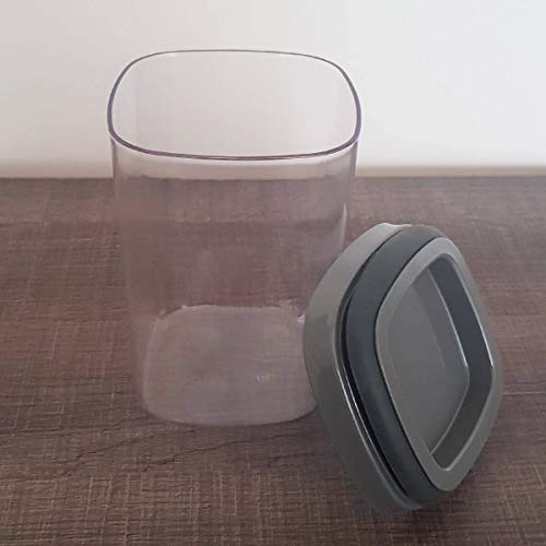 Kit Potes Herméticos 0.45L 1L e 1.5L com Tampa para Alimentos Chumbo, Block, OU