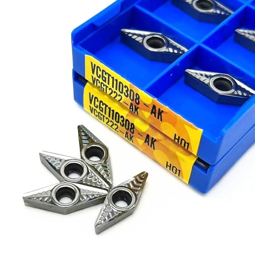 Insertos de Carburo VCGT110302/110304/110308 AK H01 10pcs miniatura 6