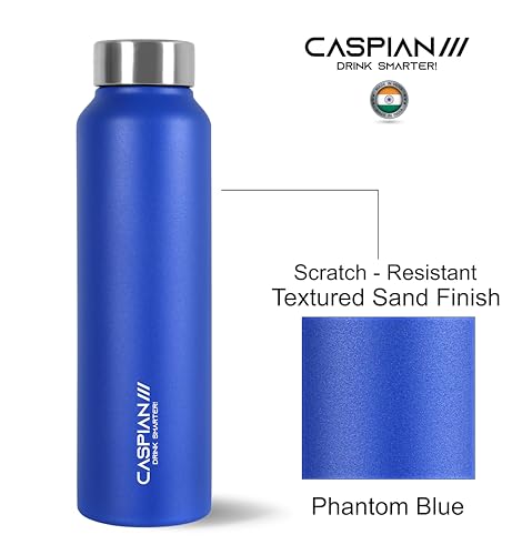 Image of CASPIAN / / / Astra ISI Certified Stainless Steel Water Bottle 1ltr.(Multicolors, 1 Litre, Set of 6) | Leak Proof Thunder for Fridge Home Office Travel School Kids Boys Girls Adults Sports Gym| BPA Free