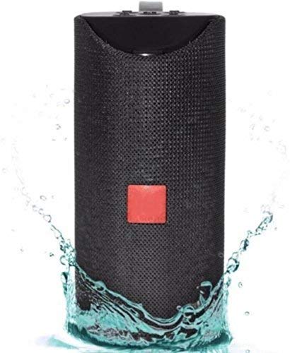Jiyatech Super Bass Splashproof Wireless Bluetooth Speaker with Mobile/Tablet/Laptop/AUX/Memory Card/Pan Drive/FM (Black)