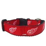 NHL Detroit Red Wings Dog Collar, Medium, Red