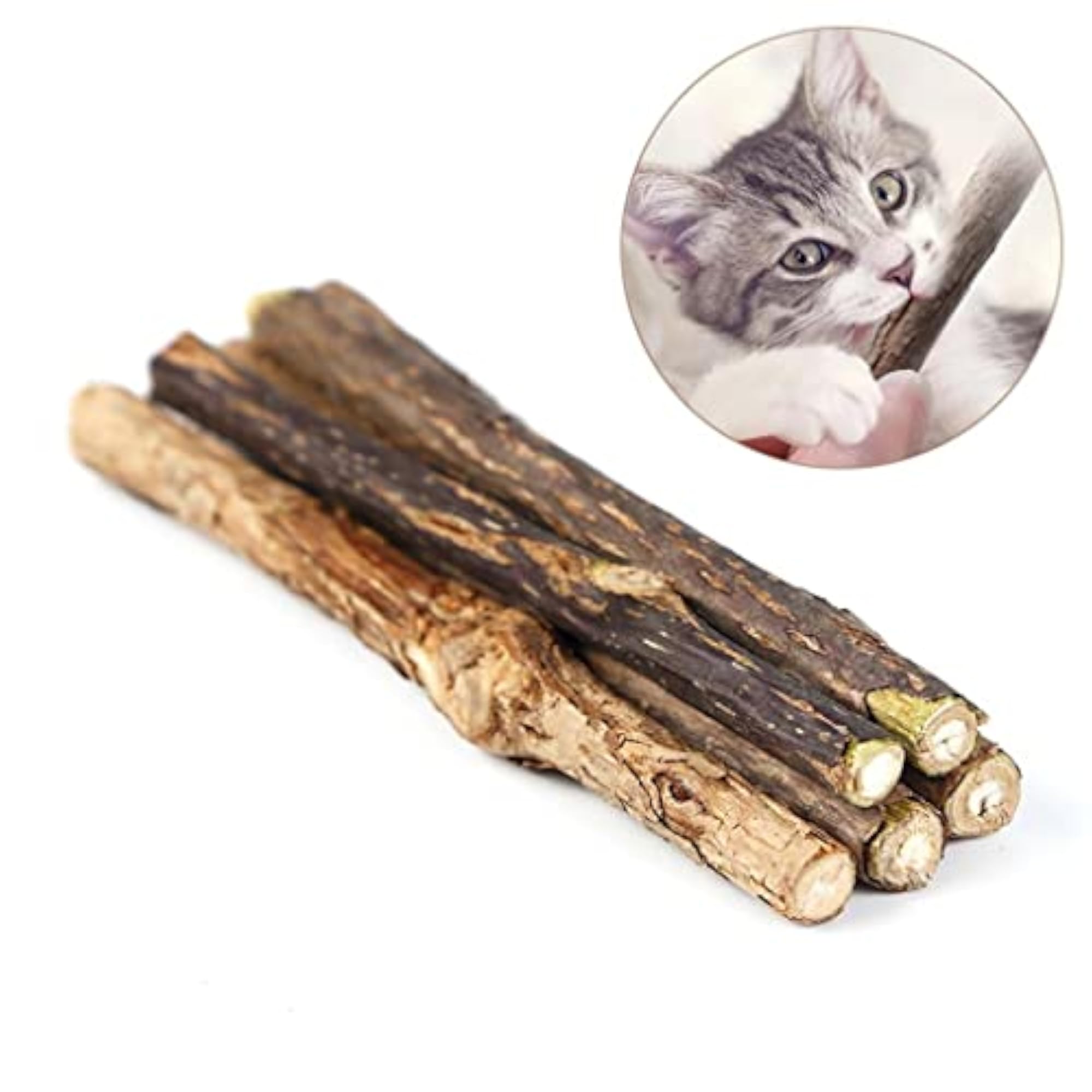 5Pcs Catnip Silvervine Sticks Natural Cat Toy