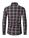 Askdeer Men's Plaid Shirts Jacket Fleece Flannel Shacket Long Sleeve Soft Warm Button Down Coat