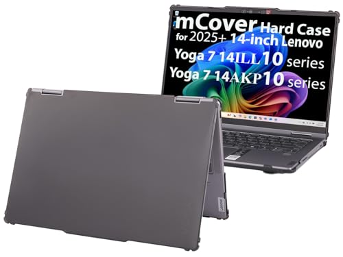 mCover case ONLY Compatible for 2025~2026 14-inch Lenovo Yoga 7 2-in-1 14ILL10 | 14AKP10 Series Windows Notebook Computers (NOT Fitting Any Other Models) (Black)