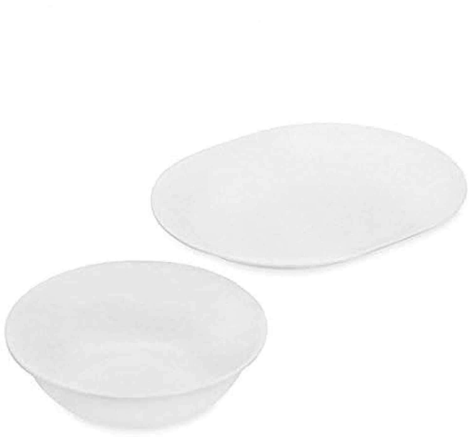 Bol de service 2L et plat Corelle blanc givré pour vos grands repas de famille