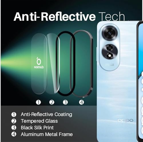 Image of Tempered Glass Screen Protector Compatible for Vivo V60 5G | Front And Back Screen Guard With camera lens protector (V60 5G, Combo)