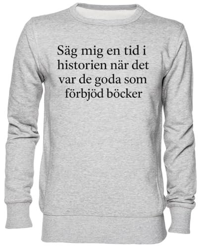 Sweat-shirt gris imprimé en jersey unisex jumper pour homme et femme tendance décontractée