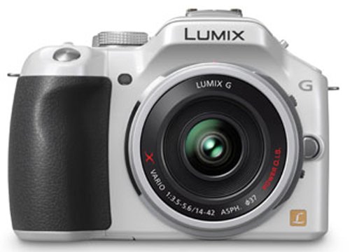 パナソニック ミラーレス一眼カメラ ルミックス G5 レンズキット 電動ズームレンズ付属 シェルホワイト DMC-G5X-W