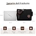 VARLIVOO Bolsos de Hombro para Hombre Bolsa de Mensajero 14 Pulgadas Laptop Bolsas Cruzados Conmutar Viaje Maletín Colegio Trabajo Lona Negro Imagen de VARLIVOO Bolsos de Hombro para Hombre Bolsa de Mensajero 14 Pulgadas Laptop Bolsas Cruzados Conmutar Viaje Maletín Colegio Trabajo Lona Negro