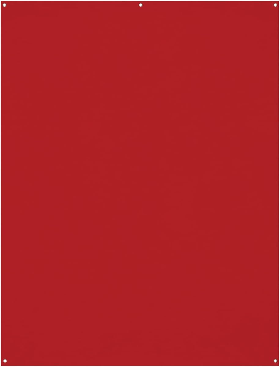X-Drop Wrinkle-Resistant Backdrop, Perfect for Studios, and Video Conferencing, Wrinkle-Resistant and Reflection-Free (Scarlet Red, 5 x 7 Feet)