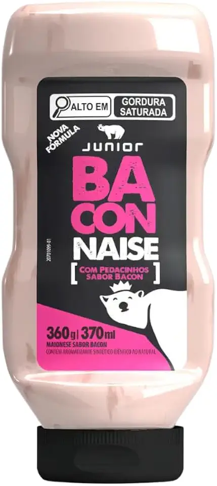 Maionese Sabor Bacon com Pedacinhos 360g para Lanches Hambúrgueres Porções e Saladas