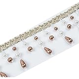 perlenborten Material: Polyester, ausgezeichnete Qualität, robust und langlebig, nicht leicht zu beschädigen