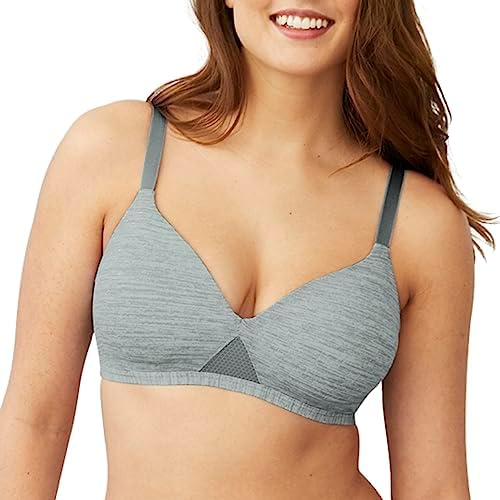 Hanes womens Oh So Light Foam Comfortflex Fit Wirefree Mhg521 Bra, Coolest Grey Heather Print, XX-Large US