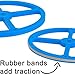 Large Plastic Toy Project Wheels and Axles, for Mousetrap Car and Rubber Band Car Projects, 20 Wheels, 20 Rubber Bands, 10 Dowels