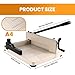 12in Heavy Duty Guillotine Paper Cutter | 400-Sheet High-Speed Steel Blade | Safe for School, Bookbinding & Crafts | Large Cutting Area, Non-Slip Base