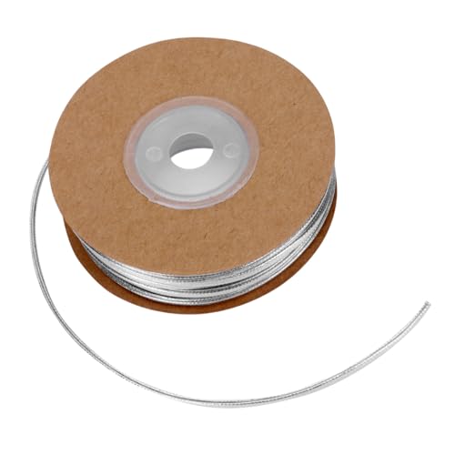 Cordon cuir synthétique 2mm argenté anti-effilochage pour collier - 2