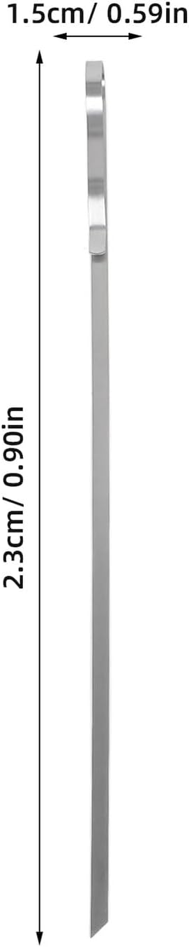 Stainless Steel Bbq Skewer Set with Wavy Design, 6 Reusable Metal Kabob Sticks with Base and Carrying Bag for Outdoor Grilling Meat, Chicken Wings, and Hot Dogs