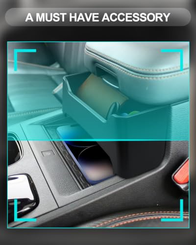 Image of CDEFG for 2026 Nissan Frontier Center Console Armrest Hanging Organizer | for 2022-2025 2026 Nissan Frontier (S /SV /Pro-X /Pro-4X /SL) Accessories Middle Console Armrest Hanging Storage Box