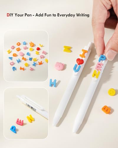 Set de 6 bolígrafos gel negro punta fina 0.5mm miniatura 4