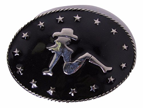 K's Novelties Mud Flap CowGirl Cow Girl Sexy Lady Belt Buckle