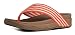 FitFlop Women's Surfa Flip Flop, Flame/Stone, 5 M US