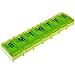 7 Day Pill Organizer Push Button - Pill Case | Weekly pill organizer - Pill Box | Pill Holder - Daily Pill Organizer for Your Vitamins and Pills Vitamin Case Pill Sorter by Survive Vitamins Lime Color