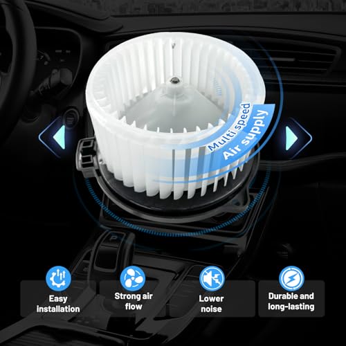 Image of Front 700222 AC Heater Blower Motor Fan Fit for Hyundai Elantra 2007-2010, Equus 2011-2013, Genesis 2009-2014, Santa FE 2007-2009, Veracruz 2007-2012 SK819165, BM00153C, 32A1005, 32A1015