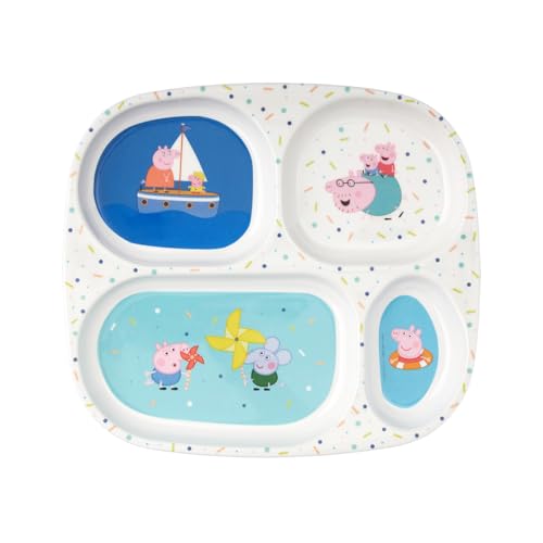 BANDEJA DE 4 COMPARTIMENTOS PEPPA PIG