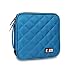 32 Capacity CD / DVD Wallet, 230D Space Twill Cover, Various Colors - Blue