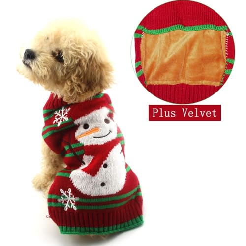 Vêttements pour petit chien protégeant du froid avec ce pull épais - 3
