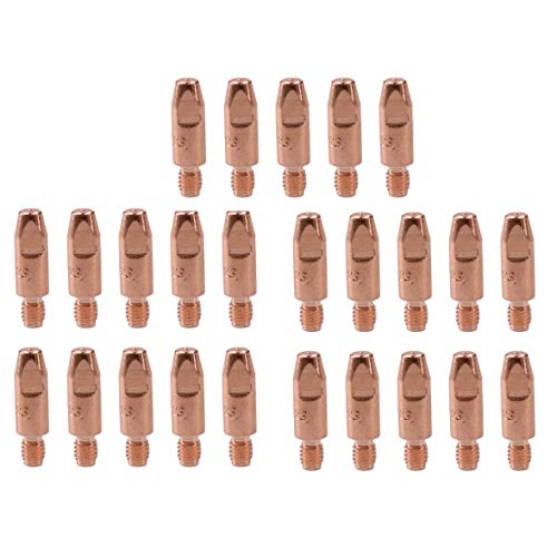 0.6mm Mig Welding Welder Round Contact Tips for MB25 MB36 Euro Torches 25pk