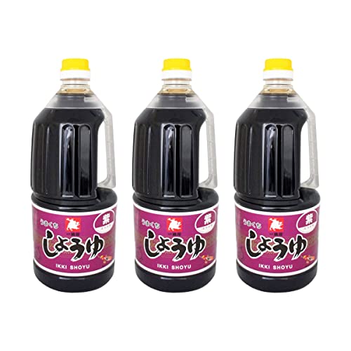 緑屋本店 一騎しょうゆ うまくち醤油 紫 濃口 1500ml × 3本