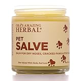 Pet Salve, Dog Paw Balm, Dry Noses Cracked Paws, Hot Spots, Itchy Ears, Lightly Scented with Lavender Essential Oil and Rosemary, Cruelty-Free, No Tea Tree Oil, Safe for Pets, Ora's Amazing Herbal 4oz