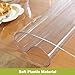 Clear Table Protector 24 x 36 Inch, 1.5mm Thick Plastic Table Cover, Waterproof PVC Clear Table Cover Protector, Desk Protector Mat, Writing Desk Pad for Desktop, Coffee & Dining Room Table