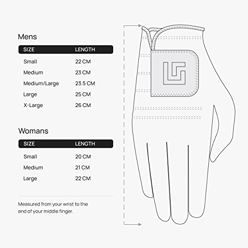 Uther Dura Golf Glove – Durable, Comfortable, Tailored Fit With Zip Pouch - Men's Left Hand, Medium/Large Size, Flamingo Print #TOP6