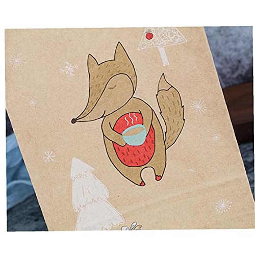 Kraftpapier Candy Tas Gift Verpakking Tassen Behandeling Snoepzak Carrierwith Sticker Party Gunst Snoephouder Voor… - Image 4