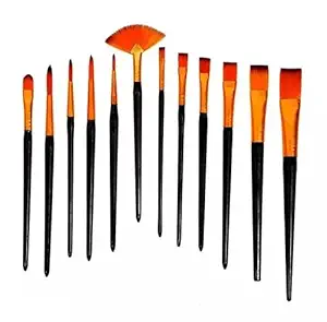 ECLET Art Brush Set for Artists, Painting Brushes Set of 12 Professional Round Pointed Tip Nylon Hair Artist Acrylic Paint Brush for Acrylic/Water Colour/Oil Painting Item 47