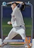 2025 Bowman Chrome Prospects Baseball #BCP-105 Jonah Tong Pre-Rookie Card