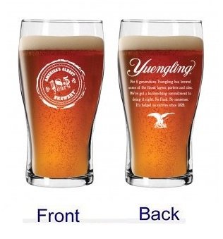 Yuengling Brewery 185th Anniversary Beer Pub Style Glass