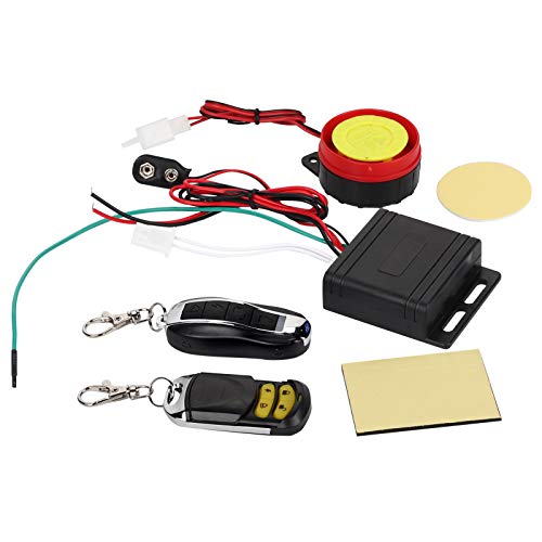 Car Security Alarm System - 12V Motorcycle Bike Anti-theft Security Alarm System Remote Control with Double Remote Control Push Engine Start Button & Keyless Go System