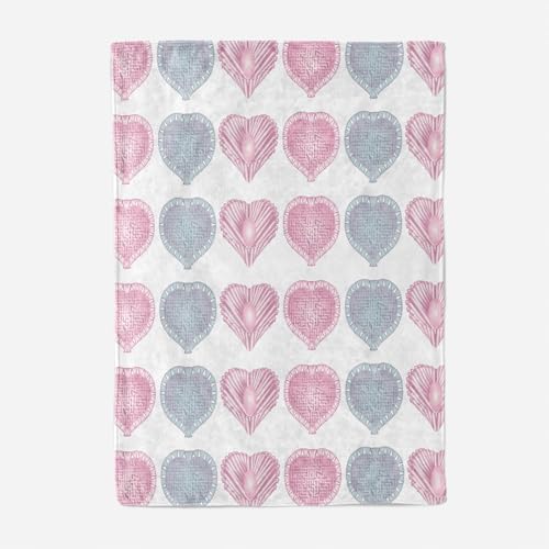 Hixingo Kuscheldecke Fleecedecke Wolldecke, 3D Herz Mikrofaser Sofa Überwurfdecke Kuscheldecke Flauschig Sofadecke, Weich Sofaüberwurf Couchdecke Wohndecke Fleecedecke (80x120cm,Hülse) – Bild 5