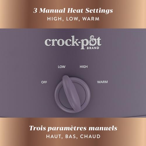 Image of Crock-Pot Design Series 4.5 Quart Manual Slow Cooker, Purple Potato