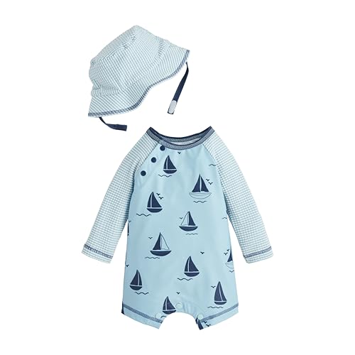 Mud Pie Boys Children's Sailboat Rashguard W Hat