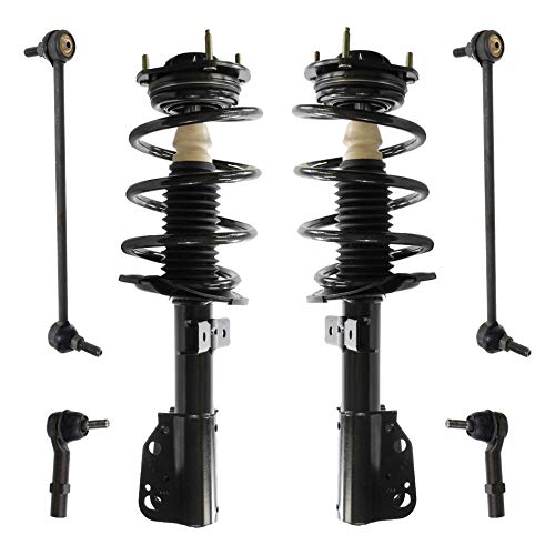 Replacement Parts LSAILON 4pcs Outer Tie Rod Ends Front Sway Bar End