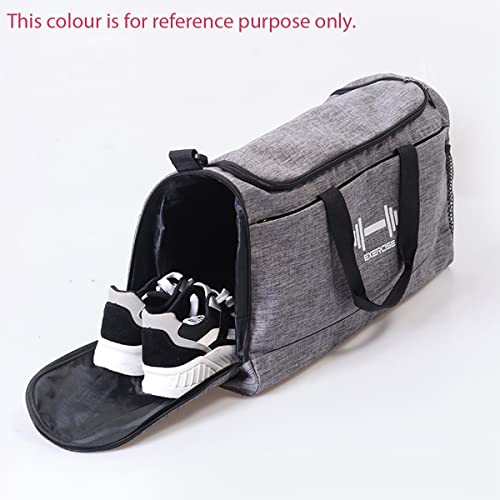 Image of Aavjo Unisex Sports Gym, Yoga, Swimming, Tennis Bag Travel Duffle Bag with Wet Pocket Shoes Compartment for Men Women (Red)