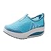 Zapatillas De Deporte De Plataforma para Mujer Mocasines Deportivos Resbalón En El Tobillo Zapatillas De Aire Transpirables De Malla De Aire Zapatillas De Deporte Zapatillas Deportivas para Correr